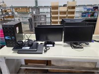 GROUP OF (4) VARIOUS DELL MONITORS 19", (2) DELL