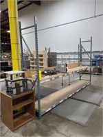 SECTION OF RACKING, 24"X12'X8', W/ TABLE