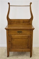 ONE DRAWER, ONE DOOR WASHSTAND WITH HARP