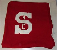 1950's Wool NC State Red Blanket