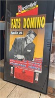 Fats Domino 1992 Zurich Tour Poster Framed 16x29