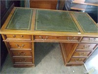 Vintage wood desk. Missing one handle top left