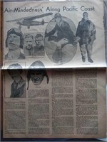 Newspaper titled "Air Mindedness Along Pacific