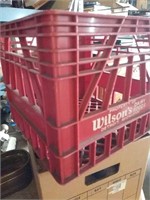 Plastic milk crate Wilson's Dairy Detroit