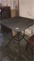 Tall patio table metal