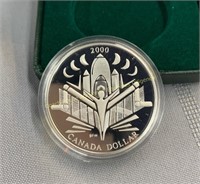 2000 Canada proof silver dollar épreuve en argent