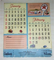 1950 Blowing Rock Texaco Calendar