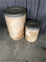 (2) Storage Containers  W/ Lids