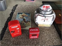 Coke Cookie Jar & Collectibles (4)