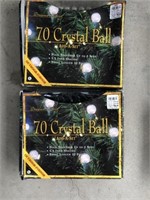 (2) 32' Crystal Ball Lights