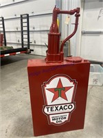 TEXACO OIL BARREL- SQUARE W/PUMP