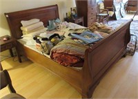 A Queen Size Sleigh Bed