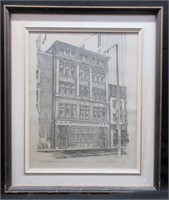 A Framed Print  The Wood Gundie Building, Toronto