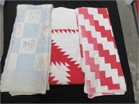 Three Hand Sewn Quilts