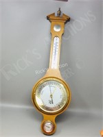German barometer/ thermometer  21" long