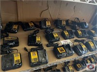 DeWalt lot of 20 DeWalt chargers assorted models