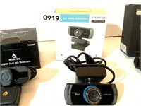 4 WEB CAMS- NEW IN BOX-UNTESTED