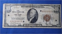 $10 Red Seal Series 1929 of 1929 Note