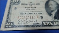 $10 Red Seal Series 1929 of 1929 Note