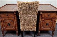 Tommy Bahama Executive Desk and Woven Chair