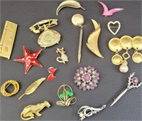 Vintage Pin and Brooch Lot (18)