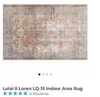 1 lot Loren LQ-15 Terra-cotta/sky area rug and