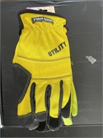 Frim Grip Utility Work Gloves Sz Large
