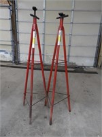 Pair of Sunex Under Hoist Tripod Stands