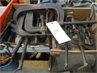 Large Lot of Assorted C-Clamps