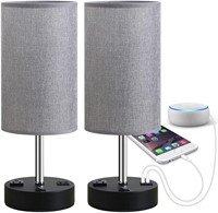NIDB Focondot Bedside Lamps with 2 Phone Stands, T