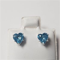 $200 10K  Blue Topaz(1.2ct) Earrings