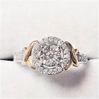 $2485 10K  Diamond (0.25Ct,I1-2,F-G) Ring