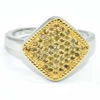 2toned Sil Diamond(0.33ct) Ring