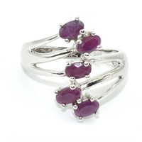 Silver Ruby(2.75ct) Ring