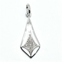 Silver Diamond(0.25ct) Pendant