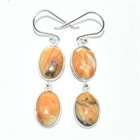 Silver Oyster Turquoise(20.7ct) Earrings