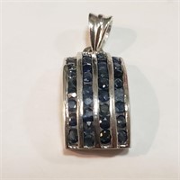 $200 Silver Sapphire Pendant