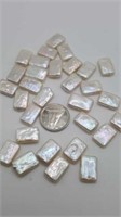 30 rectangle freshwater pearl beads