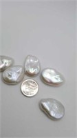 5 large freshwater pearls