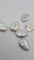 5 large freshwater pearls