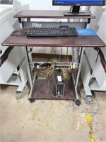 STANDING COMPUTER DESK, 31"X30"X46", DOES NOT