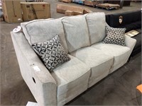 LANE DOUBLE RECLINING SOFA BEIGE FABRIC *** SOME