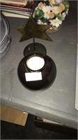 Small urn and copper star decoration