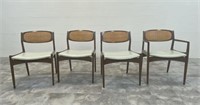 4 KOFOD LARSEN FOR SELIG DINING CHAIRS