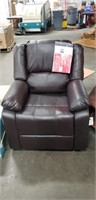 Espresso Brown Leather-Like Relax-A-Lounger