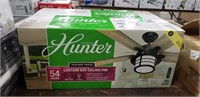 Hunter 54" Lantern Bay Ceiling Fan W/ LED Light -