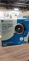 Utilitech 2-In-1 Turbo Heater, Covers 200 Sq Ft.