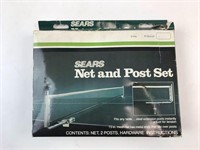 Sears Ping Pong Table Net & Post Set