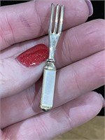 Vintage Mother of Pearl Fork Pin