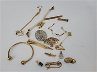 Gold Jewelry Mixed lot